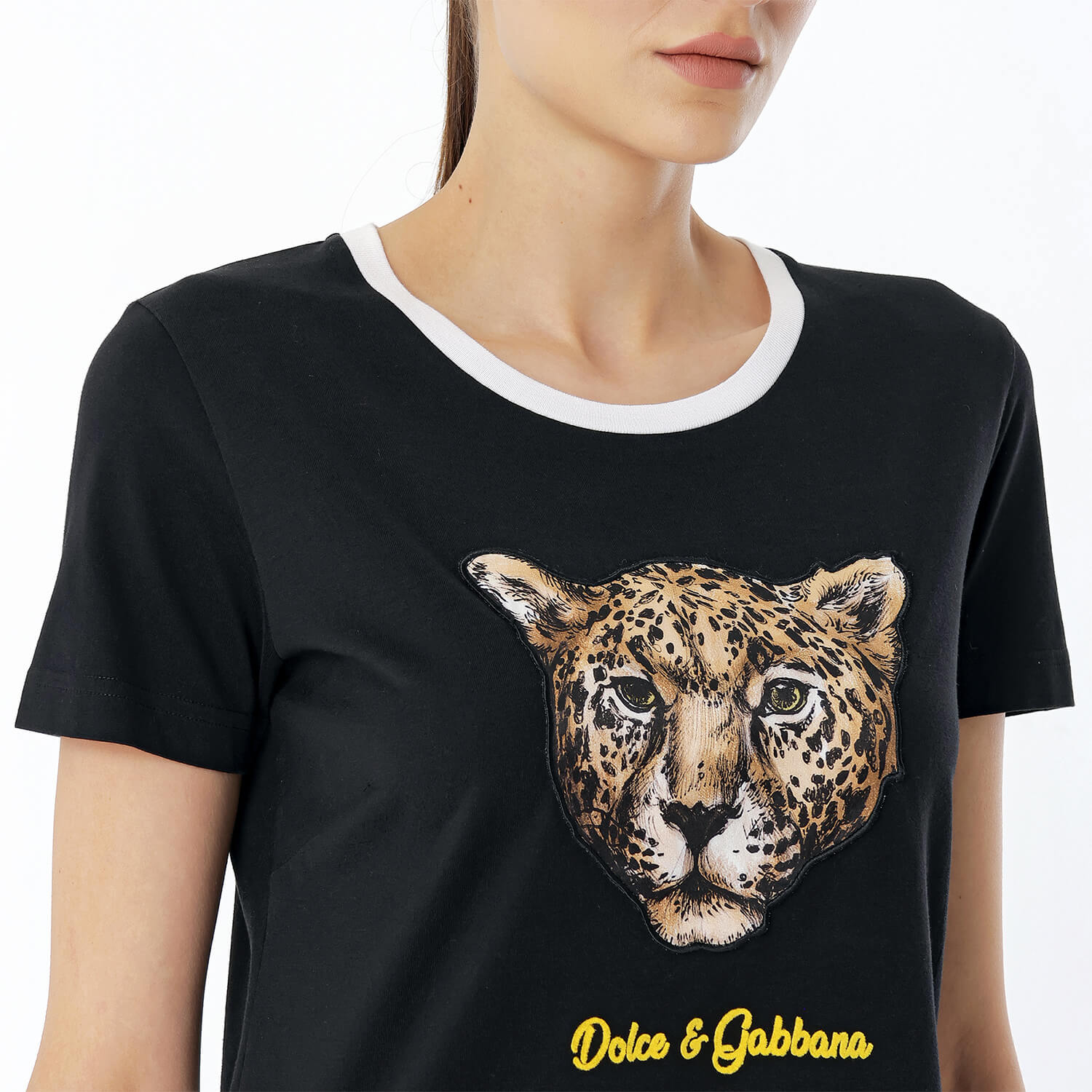 Dolce&Gabbana - Black Tiger Print Tshirt